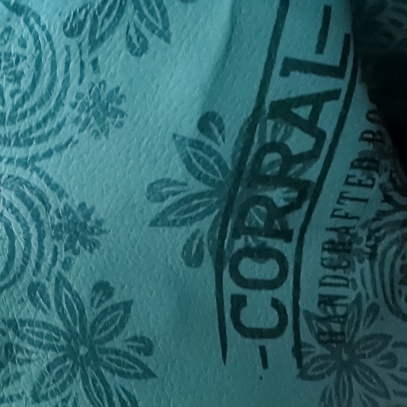 CORRAL E1482 distressed gray floral embroidered snip toe cowgirl boots sz8.5 NWT - Picture 16 of 16